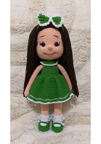 Yeşil İlknur Organik Örgü Oyuncak