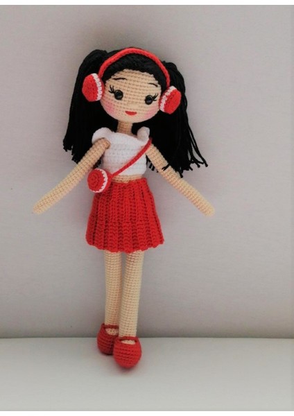 Kırmızı Albeni Amigurumi Organik Oyuncak