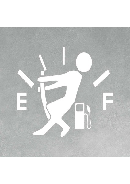 Araba Yakıt Deposu Kapağı Sticker Oto Aksesuar Sticker 13 X 17 Cm fiyatları