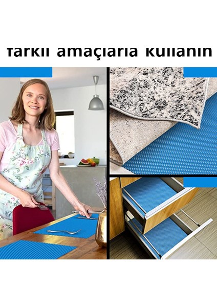 Kaydırmaz Rulo Mat Halı Çekmece Sofra Dolap Kaydırmazı 60X100CM 719207