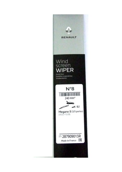 Silecek Süpürgesı Arka 260 Mm Renault Megane Iı Bm 03- (Oem No: 287909013R)