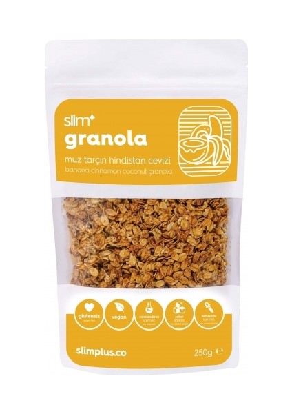 Muz Tarçın Hindistan Cevizi Glutensiz İlave Şekersiz Vegan 250 gr Granola ve 500 gr Yulaf Ezmesi Paketi modelleri