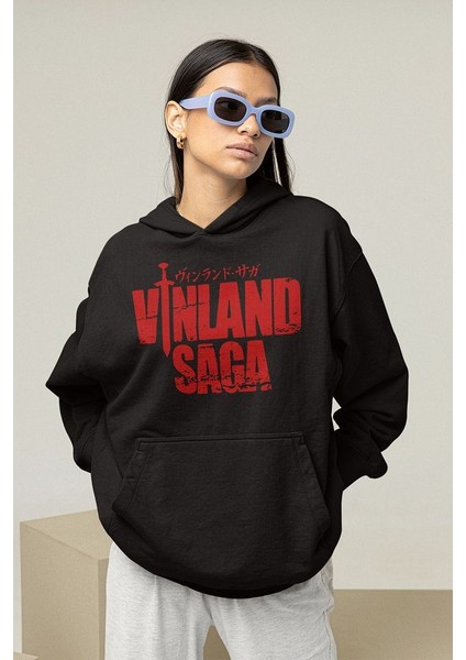 Vinland Saga Anime Dizi Yazılı Unisex Oversize Hoodie modelleri