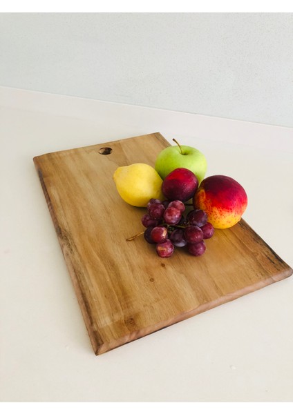 Befawood Ceviz Ahşap Tek Parça Kesme Tahtası-Sofra Tahtası-Sunum-Tahtası-Yufka Tahtası- Ahşap Tahta