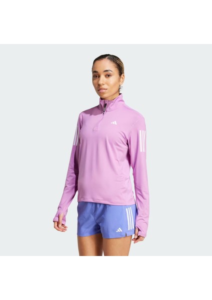 Adidas Own The Run Half-Zip Kadın Sweatshirt