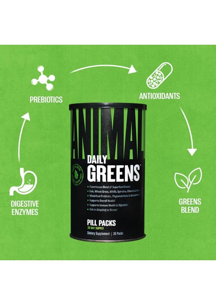 Dietary Supplement Animal Greens Detox 30 Pack