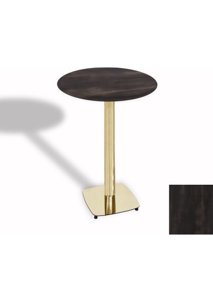 Tokyo Bistro Werzalit Masa Yuvarlak 60 cm (Gold) - Rocked