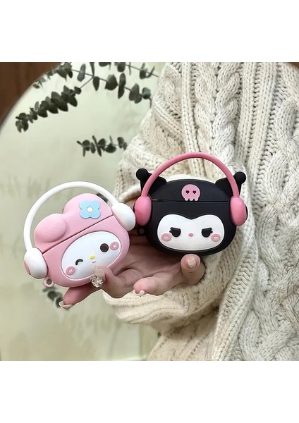 Samsung Galaxy Buds 3 / Galaxy Buds 3 Pro Uyumlu Figürlü Askılı Kılıf