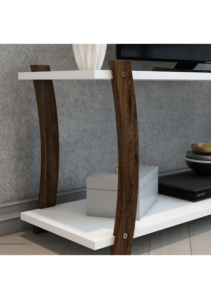Mila Atlantik Çam Ahşap Raflı Televizyon Sehpası, Tv Ünitesi, Tv Sehpası – 120X30 cm – Şık ve Ergonomik fiyatları