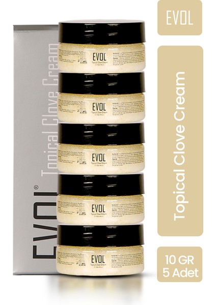 Topical Clove Topikal Krem Epilasyon Dövme Prp 5 x 10 ml