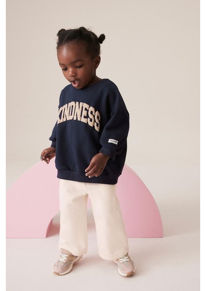 Oversize Sweatshirt ve Jogger Kız Çocuk Takımı