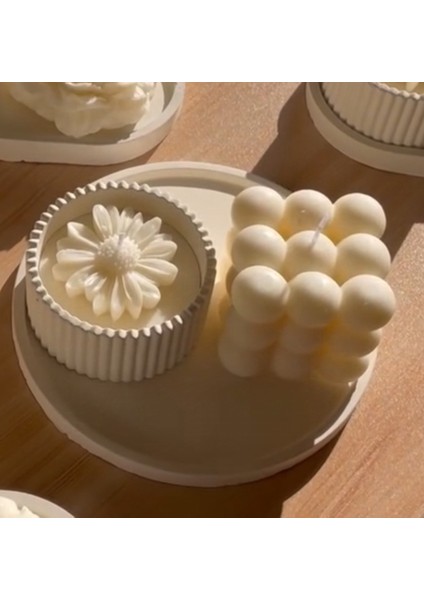 3'lü Bubble Set Dekoratif Mum