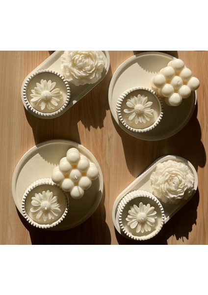3'lü Bubble Set Dekoratif Mum
