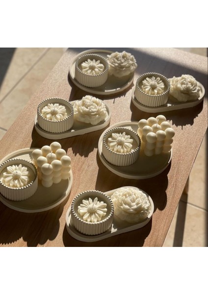 3'lü Bubble Set Dekoratif Mum