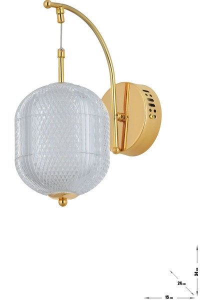 Torino Power Ledli Modern Lüks Duvar Aplik (3 RENK; SARI-BEYAZ-GÜN İŞIĞI) - Gold modelleri