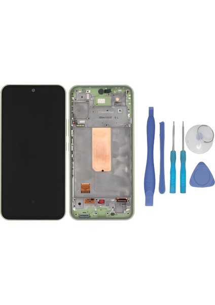 Samsung Galaxy A54 5g SM-A546 LCD Ekran Dokunmatik Yeşil Çıtalı + Tamir Seti