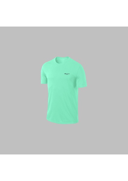 Erkek Su Yeşili Özel Supra Penye Kumaş Cepli Rahat Iki Parça Tshirt-Eşofman Takımı Seti S-3xl