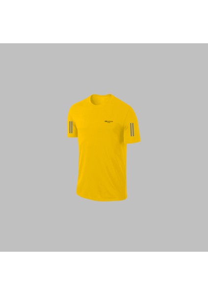  Büyük Beden Erkek Sarı Özel Supra Penye Ter Yapmaz Nefes Alabilir Kumaş Rahat Tshirt-Eşofman Takımı 4-10XL