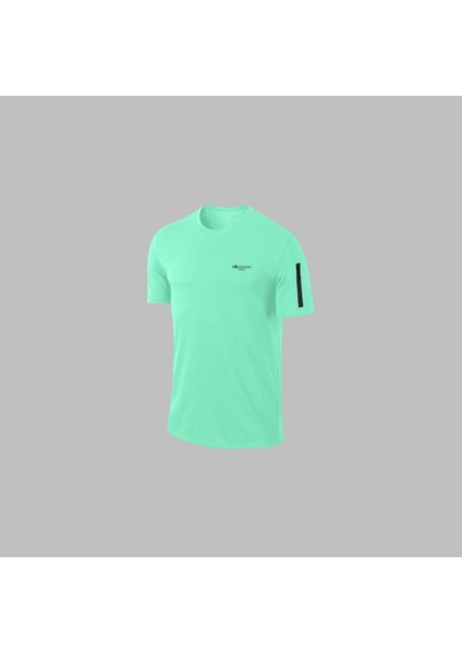 Erkek Su Yeşili Özel Supra Penye Kumaş Rahat Fermuarlı Tshirt-Eşofman Alt Üst Set S-3xl