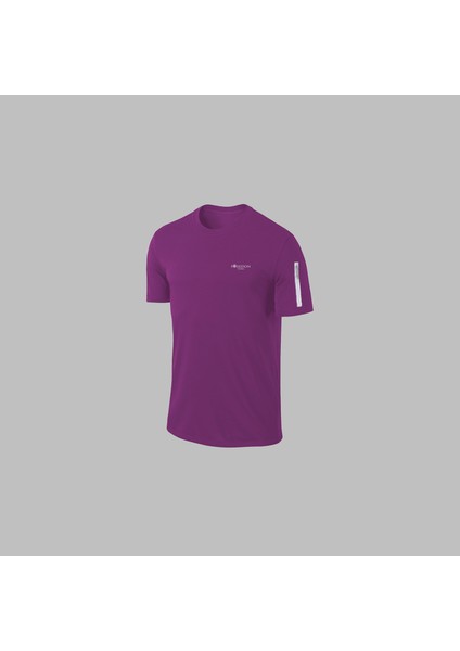 Büyük Beden Erkek Mor Özel Supra Penye Kumaş Cepli Rahat Iki Parça Tshirt-Eşofman Takımı Seti 4-10XL