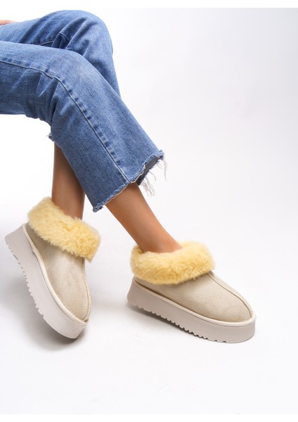 Loralath Kadın Yüksek Tabanlı Kürklü Rahat Bot 0012203 fiyatları