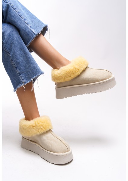 Loralath Kadın Yüksek Tabanlı Kürklü Rahat Bot 0012203 fırsatları