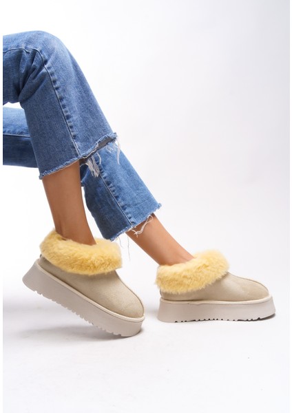 Loralath Kadın Yüksek Tabanlı Kürklü Rahat Bot 0012203 indirimleri