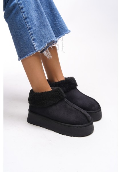 Loralath Kadın Yüksek Tabanlı Kürklü Rahat Bot 0012203