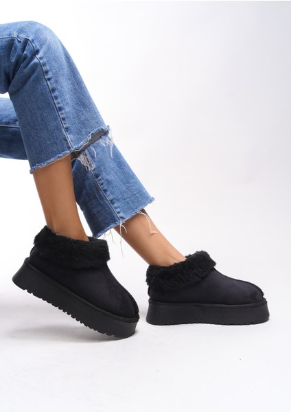 Loralath Kadın Yüksek Tabanlı Kürklü Rahat Bot 0012203 indirimleri