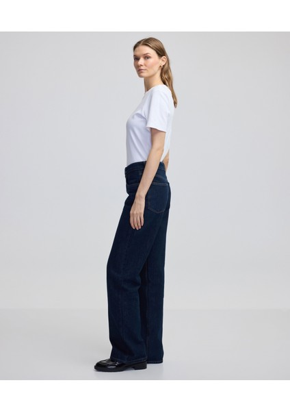 Wide Leg Fit Jean Pantolon