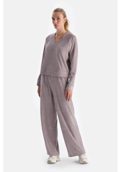 Açık Lila Kadife Pantolon fırsatları