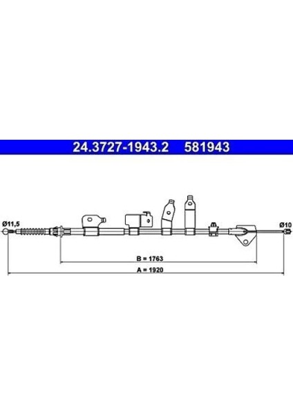 El Fren Teli Aurıs 07-12 Arka Sağ (Oem No: 46420-02121)