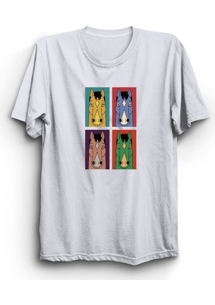 Bojack Horseman, 4 Photo %100 Pamuk Tişört