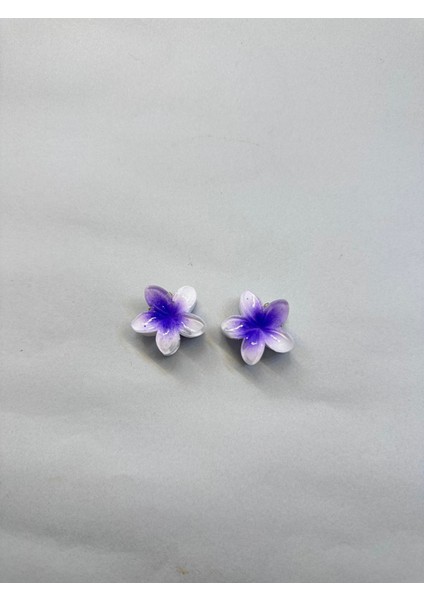 2 Adet, Renkli Mandallı 3 cm Lotus Çiçeği Toka Kadın/kız/çocuk