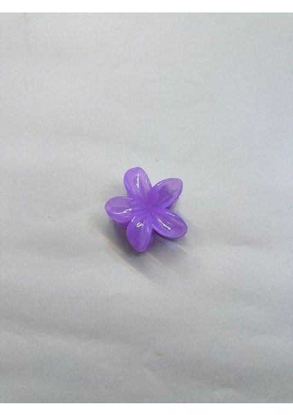 Tekli, Mor Renk 5 cm Lotus Çiçeği Mandal Toka