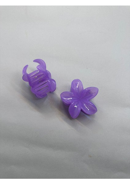 Tekli, Mor Renk 5 cm Lotus Çiçeği Mandal Toka modelleri