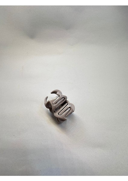 Tekli, Gri Renk 5 cm Lotus Çiçeği Mandal Toka
