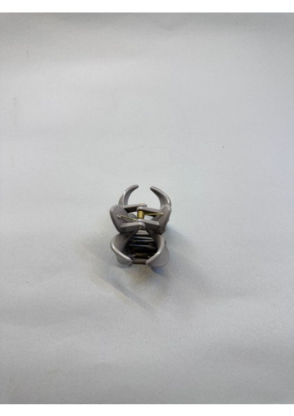 Tekli, Gri Renk 5 cm Lotus Çiçeği Mandal Toka