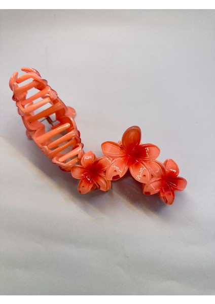1 Adet 3lü Turuncu Renk 12 cm Lotus Çiçeği Toka fiyatları