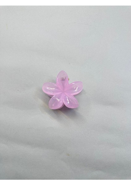 Yağmur Kaktüs Tekli, Açık Pembe Renk 5 cm Lotus Çiçeği Mandal Toka