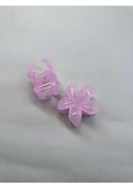 Yağmur Kaktüs Tekli, Açık Pembe Renk 5 cm Lotus Çiçeği Mandal Toka