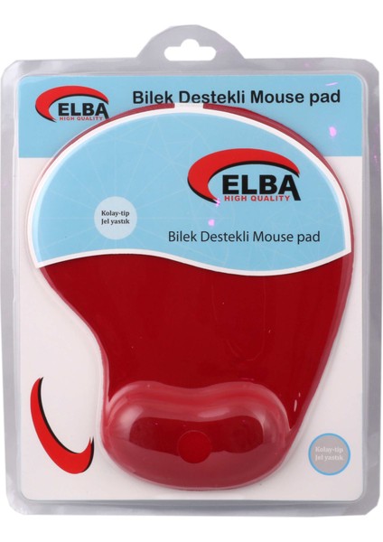 K06152 Bileklikli Jel Mouse Pad Kırmızı