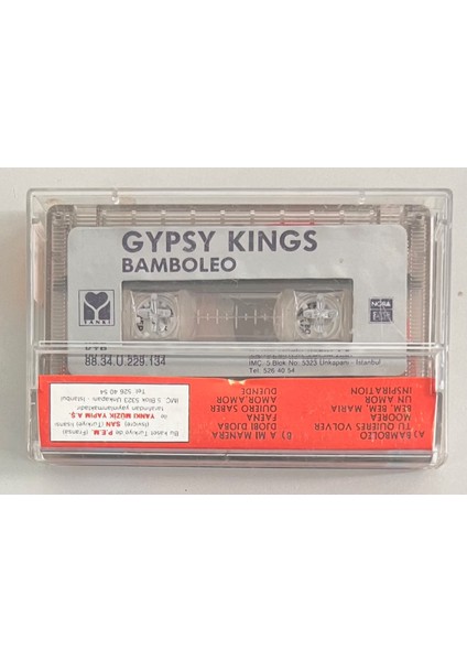 Gipsy Kings Bamboleo Kaset (Orjinal Dönem Kağıt Baskı)