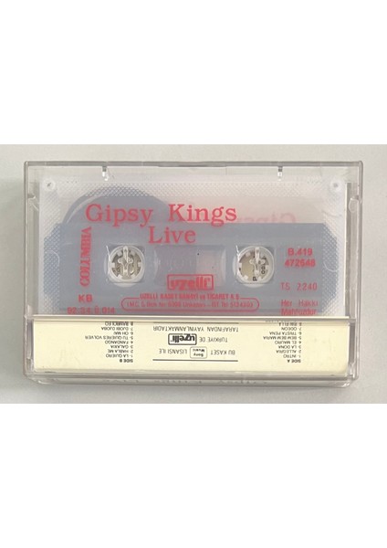 Gipsy Kings Live Kaset (Orjinal Dönem Baskı)