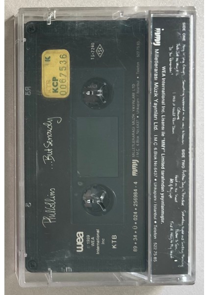 Phil Collins But Seriously Kaset (Orjnal Dönem Kağıt Baskı Kaset)