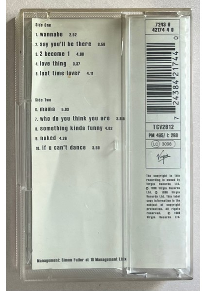 Spice Girls Kaset (Orjnal Dönem Baskı Kaset) fiyatları
