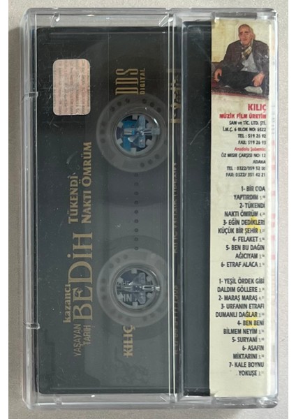 Kazancı Bedih Tükendi Nakti Ömrüm Kaset (Orjnal Dönem Baskı Kaset)