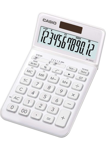JW-200SC-WE 12 Hane Beyaz Masa Üstü Hesap Makinesi
