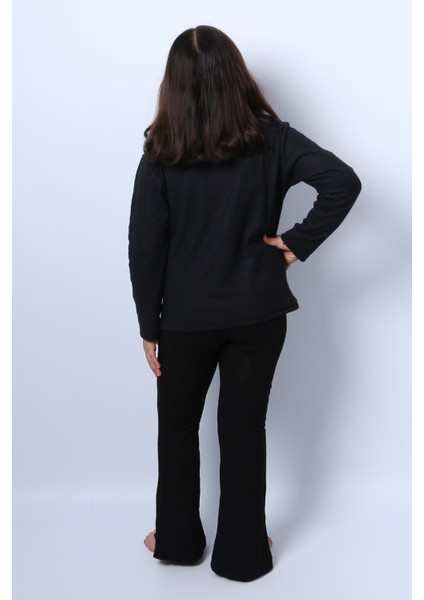 Kız Çocuk Triko Düz Badi Balıkçı Yaka D1 modelleri