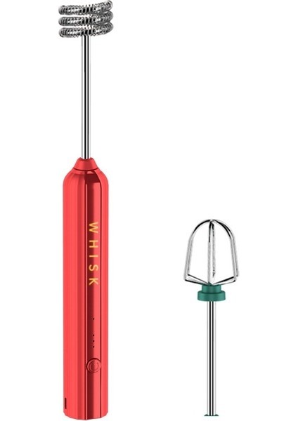 Şarj Edilebilir Elektrikli Yumurta Çırpıcı Süt Köpürtücü Kahve Gıda Karıştırıcı 2 Kafalı (Yurt Dışından)